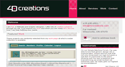 Desktop Screenshot of 4d-creations.com